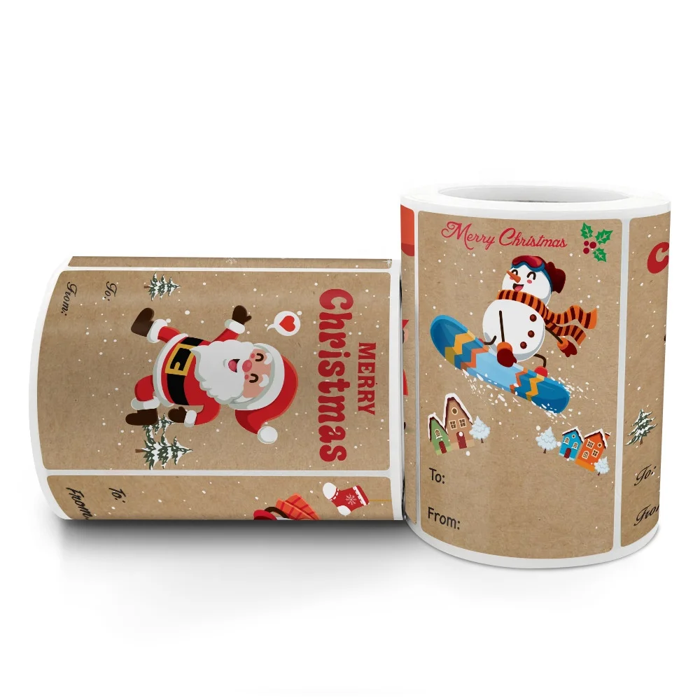 Merry Christmas Self Adhesive Deco Stickers Roll Packaging Labels Holiday Gift Box Sealing Stickers Etiquette Etiquetas 50*70mm
Merry Christmas Self Adhesive Deco Stickers Roll Packaging Labels Holiday Gift Box Sealing Stickers Etiquette Etiquetas 50*70mm