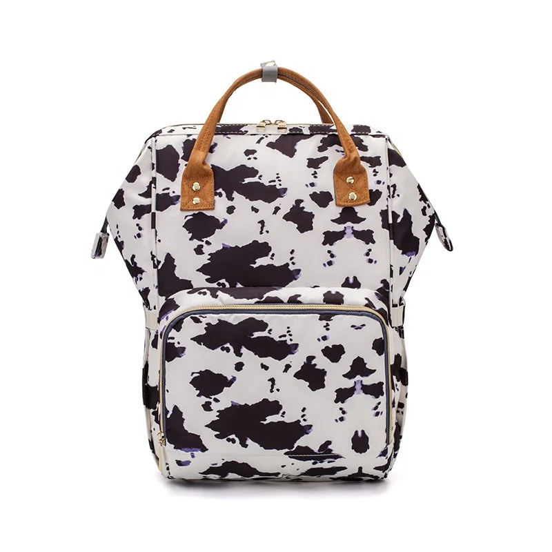 2021 Stylish Large Capacity Waterproof Cow Printed Maternity Mummy Bag Custom Baby Diaper Changing Bag Backpack
2021 Stylish Large Capacity Waterproof Cow Printed Maternity Mummy Bag Custom Baby Diaper Changing Bag Backpack