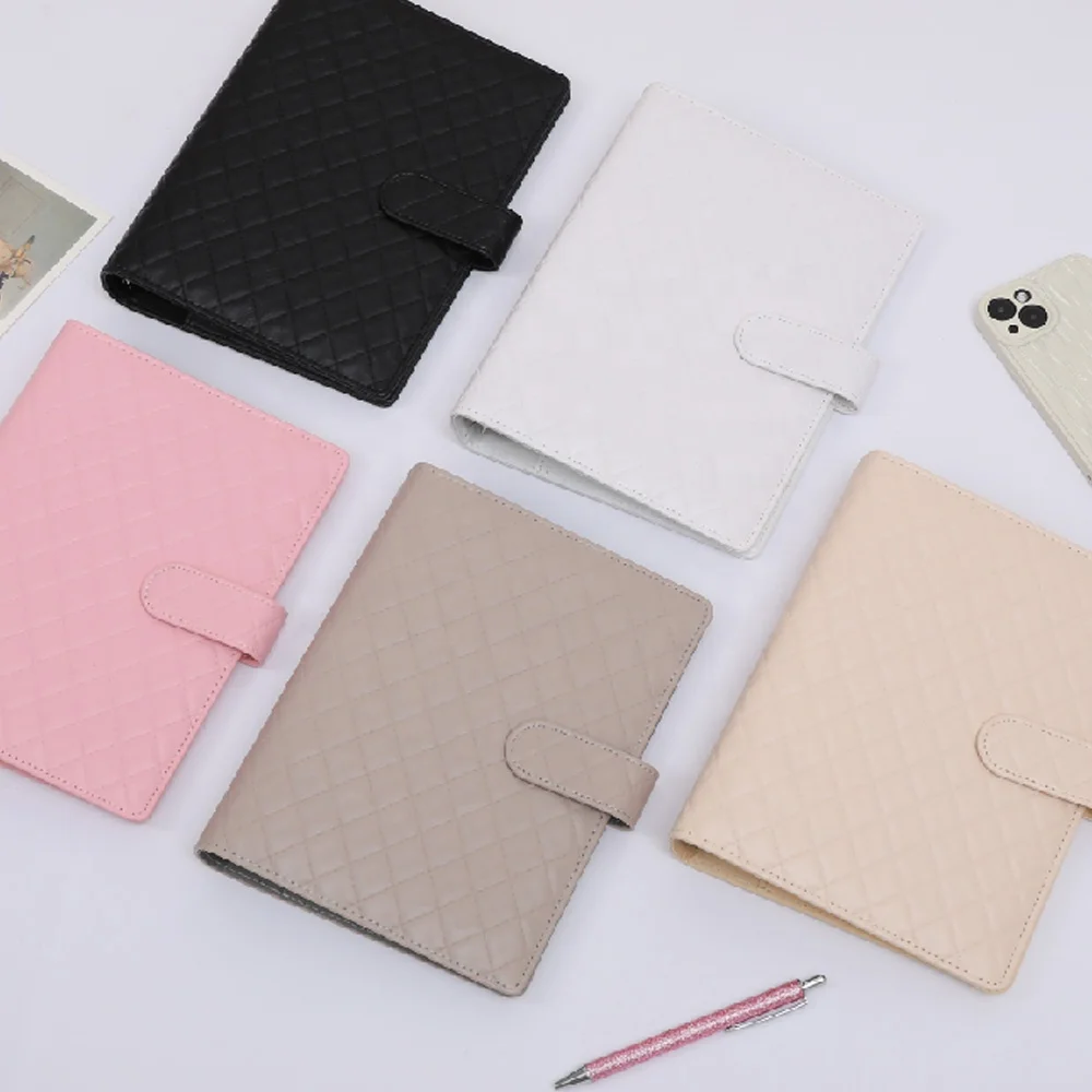 A5 Quilt Leather Ring Binder Cover for A5 Hobonichi Cousin Stalogy and Midori MD Planners as Photo Album/Agenda Planner Cover
A5 Quilt Leather Ring Binder Cover for A5 Hobonichi Cousin Stalogy and Midori MD Planners as Photo Album/Agenda Planner Cover