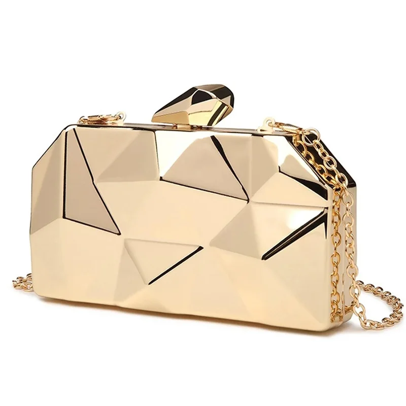 Gold Acrylic Box Geometric Evening Bag Clutch bags Elegent Chain Women Handbag For Party Shoulder Bag For Wedding/Dating/Party, 3 colors
Gold Acrylic Box Geometric Evening Bag Clutch bags Elegent Chain Women Handbag For Party Shoulder Bag For Wedding/Dating/Party, 3 colors