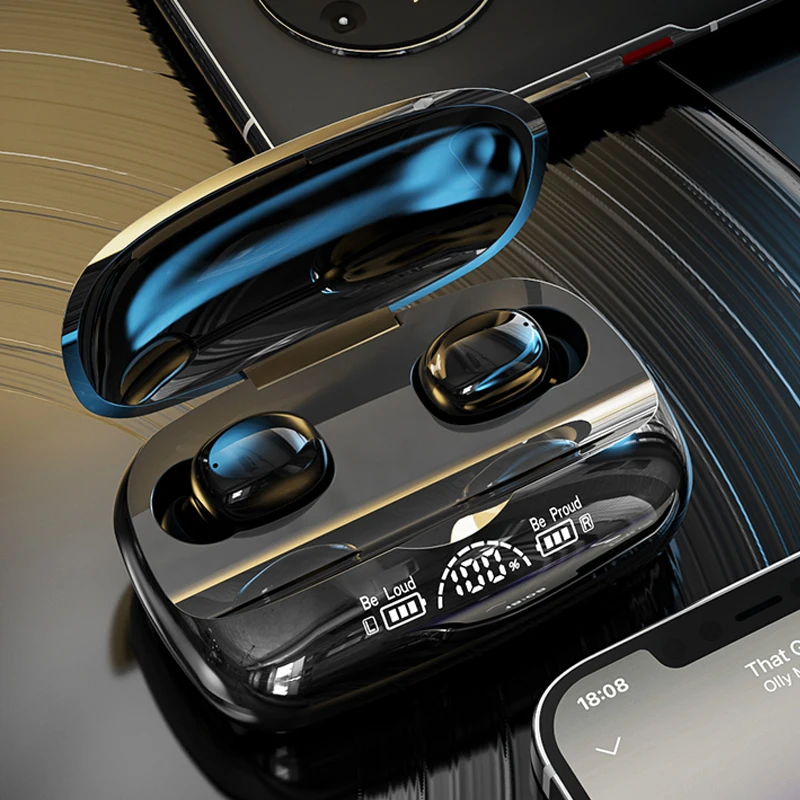 TG03 Bluetooth Wireless Headphones Earbuds MP3 Player Gaming Headset Waterproof 9D TWS Earphone With Power Bank 
TG03 Bluetooth Wireless Headphones Earbuds MP3 Player Gaming Headset Waterproof 9D TWS Earphone With Power Bank