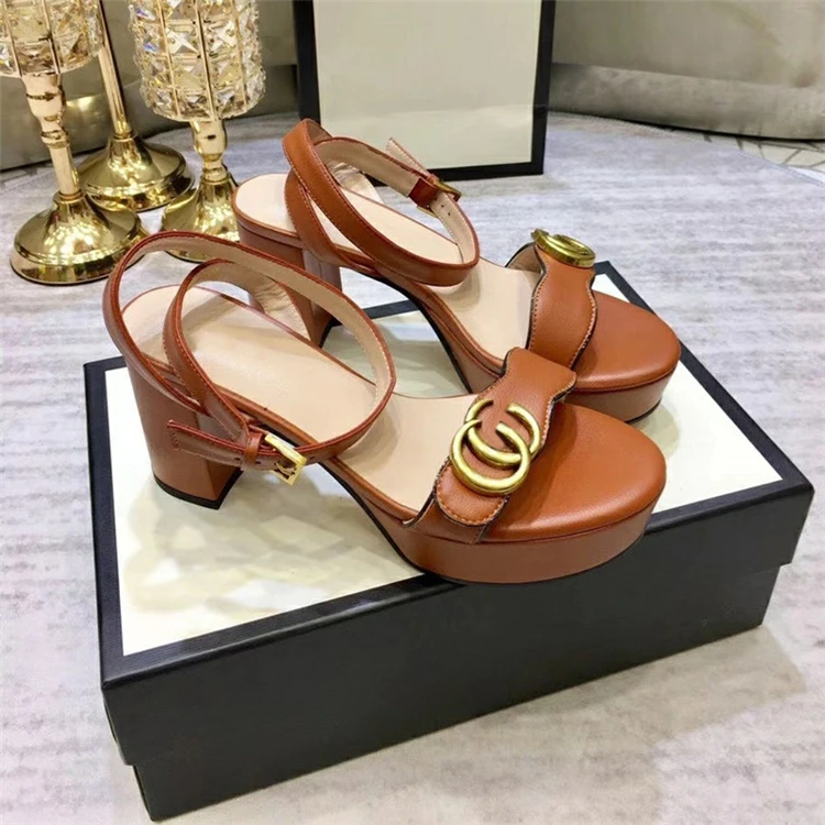 New Buckle Open Toe Sandals Women's Shoes Waterproof Platform Leather Sandal Women's High Heeled
New Buckle Open Toe Sandals Women's Shoes Waterproof Platform Leather Sandal Women's High Heeled