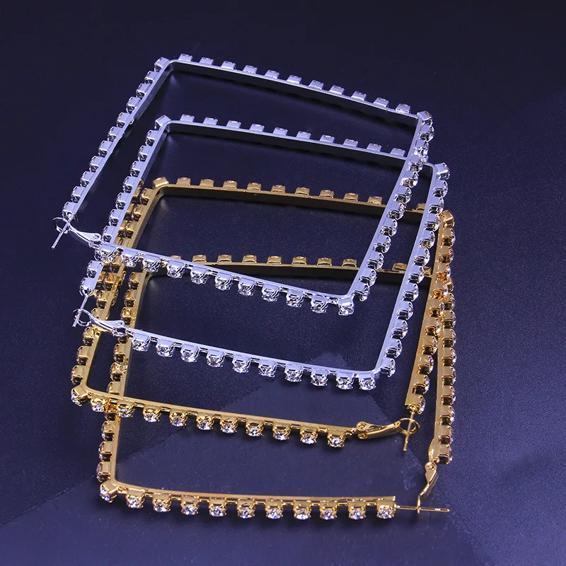 Fashionable Hollow Square Diamond Earrings Big Size Shiny Crystal Rhinestone Square Circle Dangle Earrings For Women Ladies
Fashionable Hollow Square Diamond Earrings Big Size Shiny Crystal Rhinestone Square Circle Dangle Earrings For Women Ladies