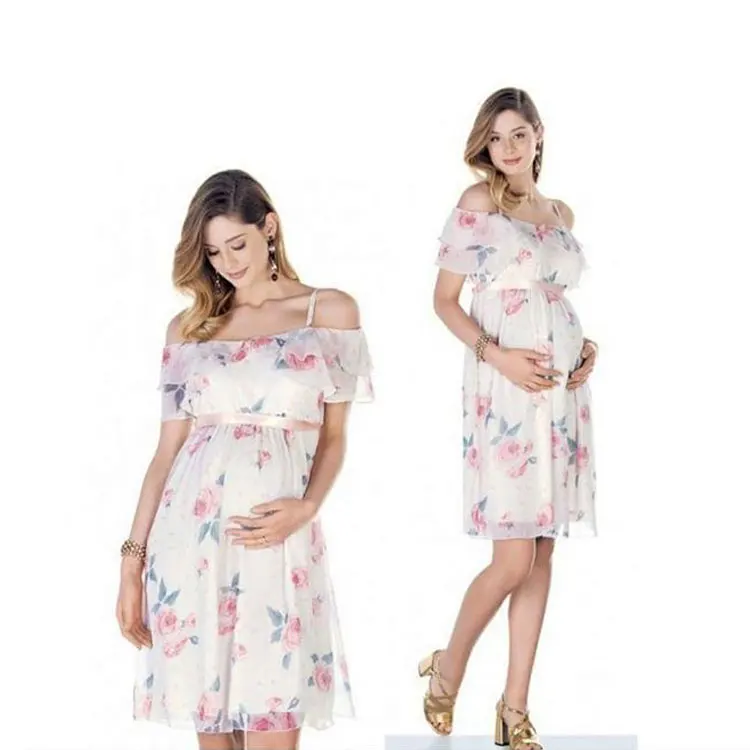 Maternity Dresses Pregnant Woman Maternity Dresses Photography Props Strapless Strapless Sling Print Floral Ruffles Dress, Customized color
Maternity Dresses Pregnant Woman Maternity Dresses Photography Props Strapless Strapless Sling Print Floral Ruffles Dress, Customized color