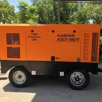 KSCY-580/17 600CFM portable diesel screw Kaishan famous brand  air compressor, View portable diesel