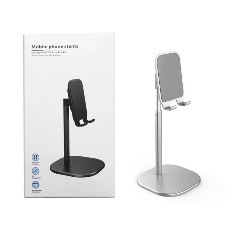 Adjustable Height Desktop Cell Phone Holder Tablet Stand Mobile Phone Holder, Black/silver
Adjustable Height Desktop Cell Phone Holder Tablet Stand Mobile Phone Holder, Black/silver