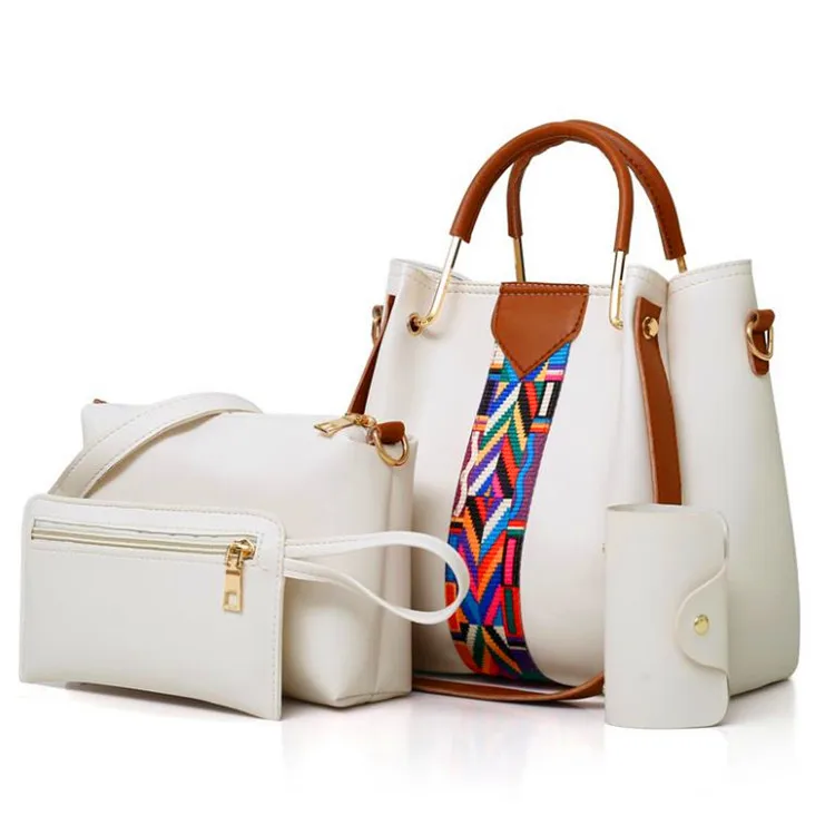 2020 New style pu leather women's bag bill of lading shoulder slung child mother bag set of 4 pieces ladies handbags, White, red, light gray, green, black, pink, brown
2020 New style pu leather women's bag bill of lading shoulder slung child mother bag set of 4 pieces ladies handbags, White, red, light gray, green, black, pink, brown