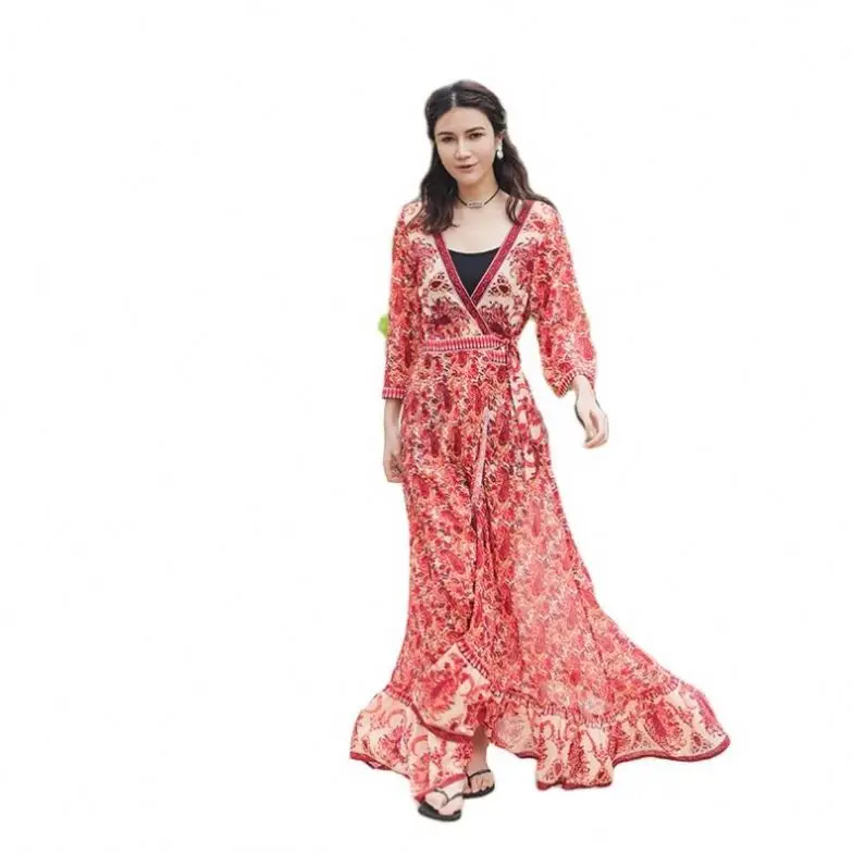 Womens beach Clothing Clothes Ladies long floral Casual dresses women Print plus size maxi boho Summer Dress, Print or customized
Womens beach Clothing Clothes Ladies long floral Casual dresses women Print plus size maxi boho Summer Dress, Print or customized