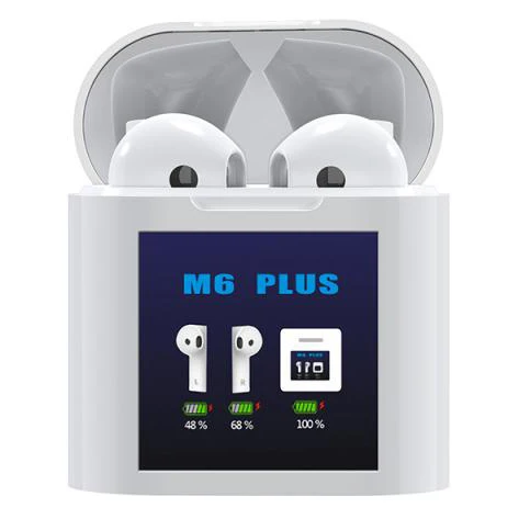 New M6 Plus TWS Wireless Earphone With Large Screen Headsets For Android IOS Headphone Forehead Temperature Gun, White new trend phone cases
New M6 Plus TWS Wireless Earphone With Large Screen Headsets For Android IOS Headphone Forehead Temperature Gun, White new trend phone cases