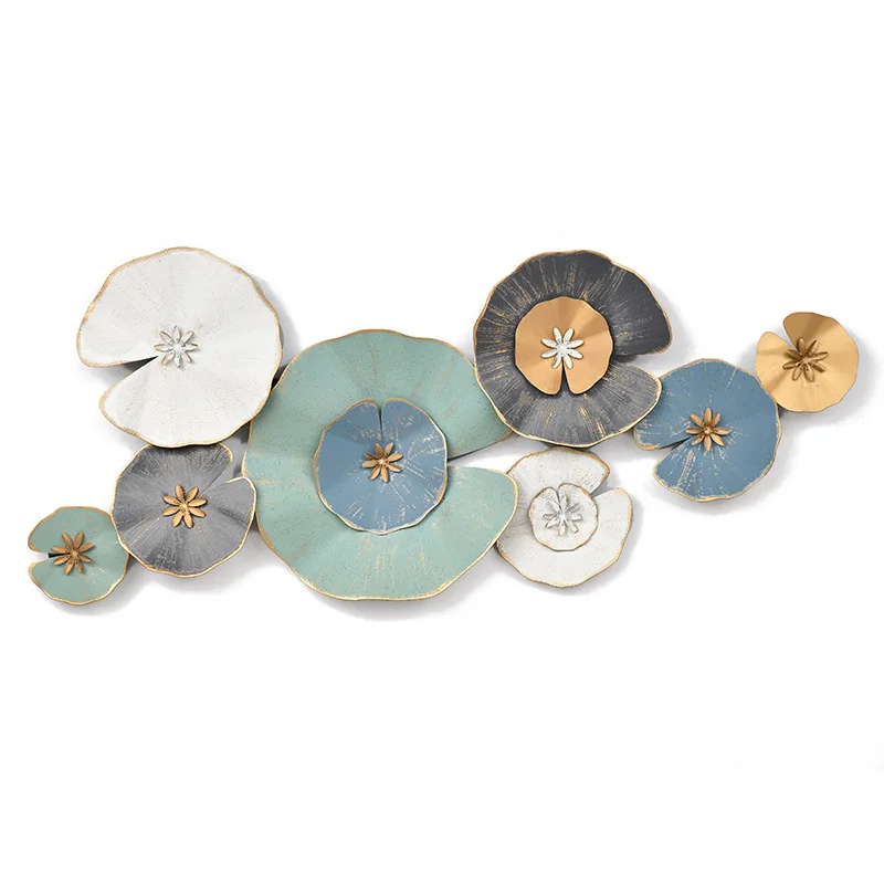New Nordic Hanging European Blue Gold Round Metal Petals Flowers Home Accessories Decoration, Customized
New Nordic Hanging European Blue Gold Round Metal Petals Flowers Home Accessories Decoration, Customized