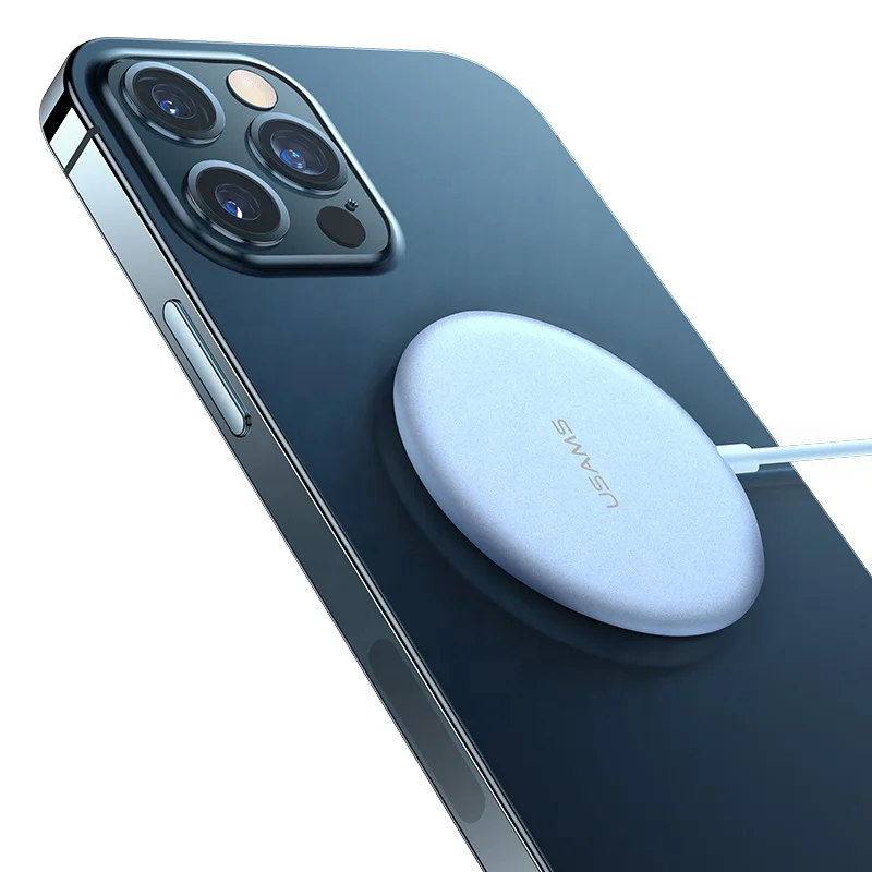 USAMS CD160 2021 15W OEM/ODM Magnet Fast Charging Magnetic QI Safe Wireless Charger For iPhone 12 iPhone 13 Series
USAMS CD160 2021 15W OEM/ODM Magnet Fast Charging Magnetic QI Safe Wireless Charger For iPhone 12 iPhone 13 Series