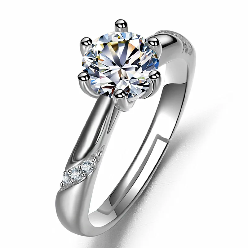Simple Engagement Ring 6 Prongs One Carat Imitation Moissan Diamond Ring Girl Fashion Ring 2021, Like picture
Simple Engagement Ring 6 Prongs One Carat Imitation Moissan Diamond Ring Girl Fashion Ring 2021, Like picture