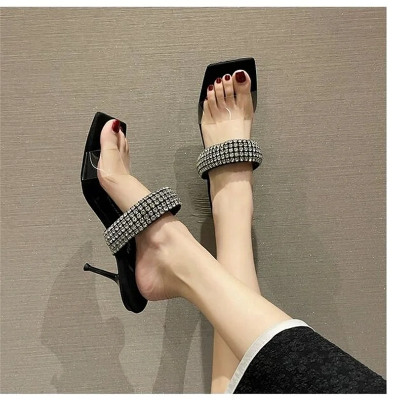 Summer Women Transparent Beauty Kitten Cat Heels Sexy Ladies Softy Comfortable High Heel Slippers Sandals, Black
Summer Women Transparent Beauty Kitten Cat Heels Sexy Ladies Softy Comfortable High Heel Slippers Sandals, Black