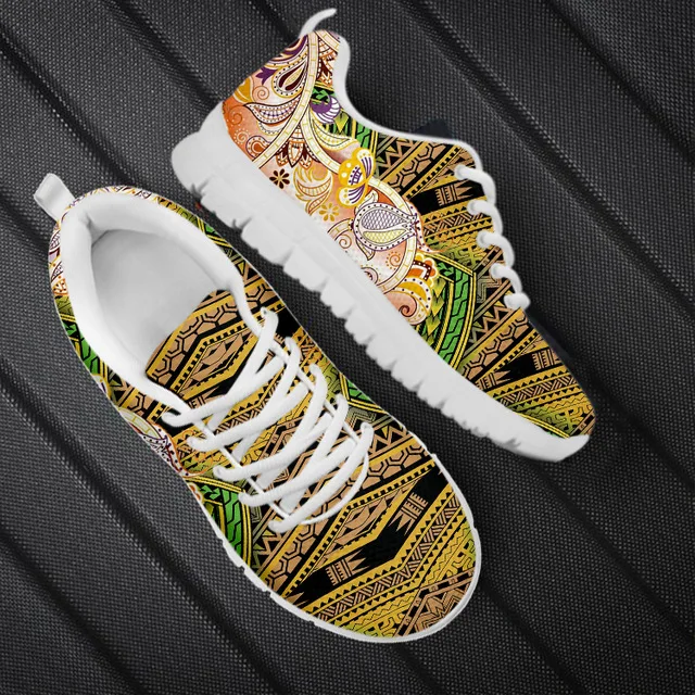 Women Flat Casual Shoes Samoa Polynesian Tribal Manlada Floral Printed Mesh Comfortable Work Sneakers Athletic Walking Shoes, Customized color
Women Flat Casual Shoes Samoa Polynesian Tribal Manlada Floral Printed Mesh Comfortable Work Sneakers Athletic Walking Shoes, Customized color