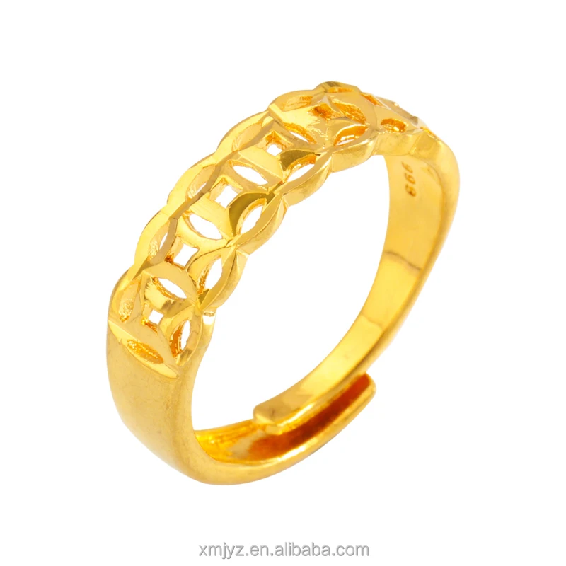 Copper Money Hollow Ring Retro Brass Gold-Plated Lucky Transfer Ring Female Fashion Copper Money Ins Wind Ring
Copper Money Hollow Ring Retro Brass Gold-Plated Lucky Transfer Ring Female Fashion Copper Money Ins Wind Ring