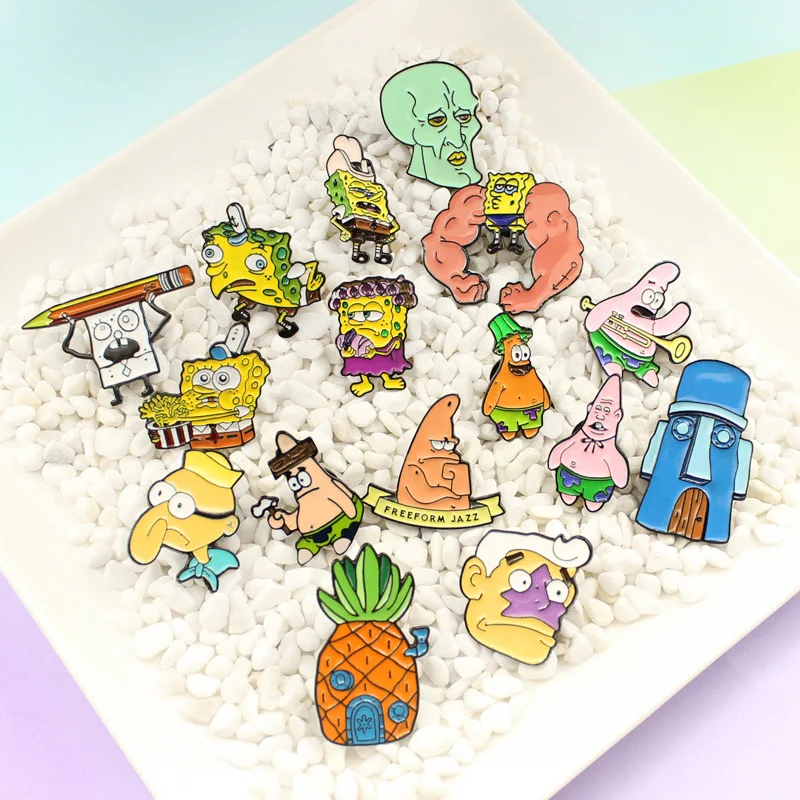16 styles Cartoon Figure Pins Muscle Mischief Curly Hair S Babe Smile older Patrick Star Pin Badge, Pantone color
16 styles Cartoon Figure Pins Muscle Mischief Curly Hair S Babe Smile older Patrick Star Pin Badge, Pantone color