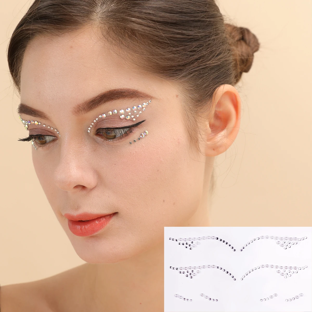 American pop rainbow eye makeup Stickers Party face decoration makeup Eyeliner stickers
American pop rainbow eye makeup Stickers Party face decoration makeup Eyeliner stickers