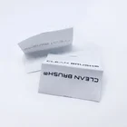 Sew On Design Custom Clothing Brand Name Screen Printed 100% Cotton Canvas Main Labels for Uniform