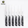 Asiakey knife supplier 6 PCS Stainless Steel Steak Knives Gift Set with holder
