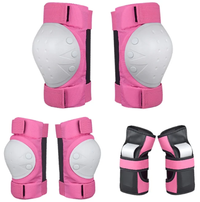 Wholesale 6PCS Kids Knee/Elbow Pads Wrist Guard For Roller Skate Football Sports Protective Gear Sports Safety Protector, Black pink blue
Wholesale 6PCS Kids Knee/Elbow Pads Wrist Guard For Roller Skate Football Sports Protective Gear Sports Safety Protector, Black pink blue