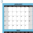 028-1A2 Double Sided Erasable 2020 Office Calendars Planner 2020 Calender
