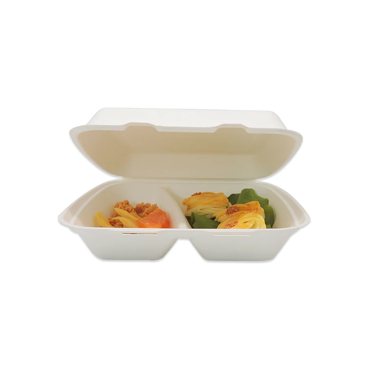 Eco friendly compostable sugarcane take out container food box for restaurant, White or natural
Eco friendly compostable sugarcane take out container food box for restaurant, White or natural