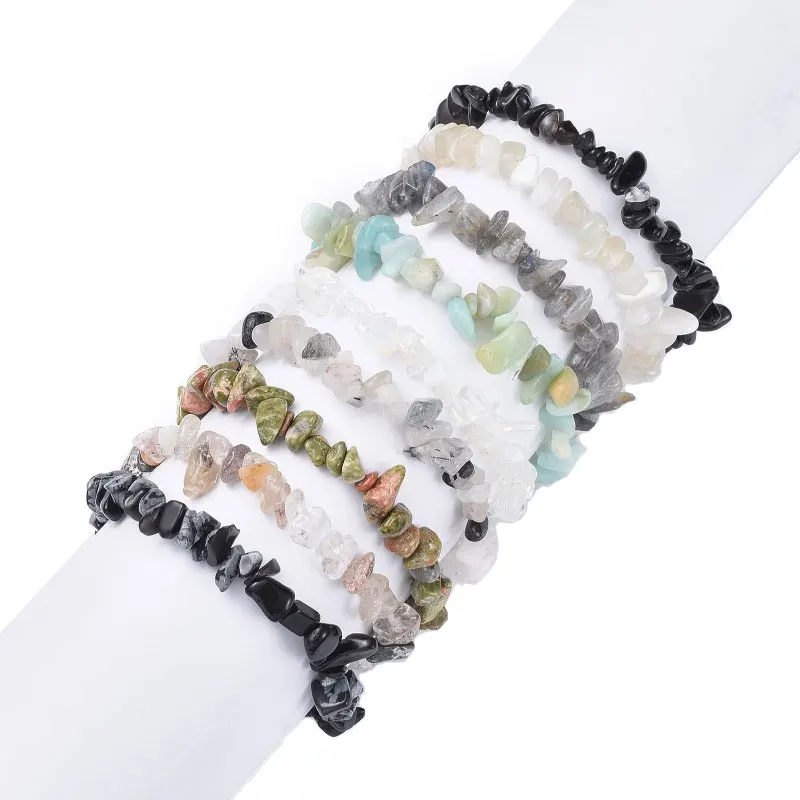 Hot Sale Natural Irregular Shape Chip Stone Beads Crystal Jasper Gemstone Gravel Beaded Stretch Bracelet, Multi colors as pciture
Hot Sale Natural Irregular Shape Chip Stone Beads Crystal Jasper Gemstone Gravel Beaded Stretch Bracelet, Multi colors as pciture