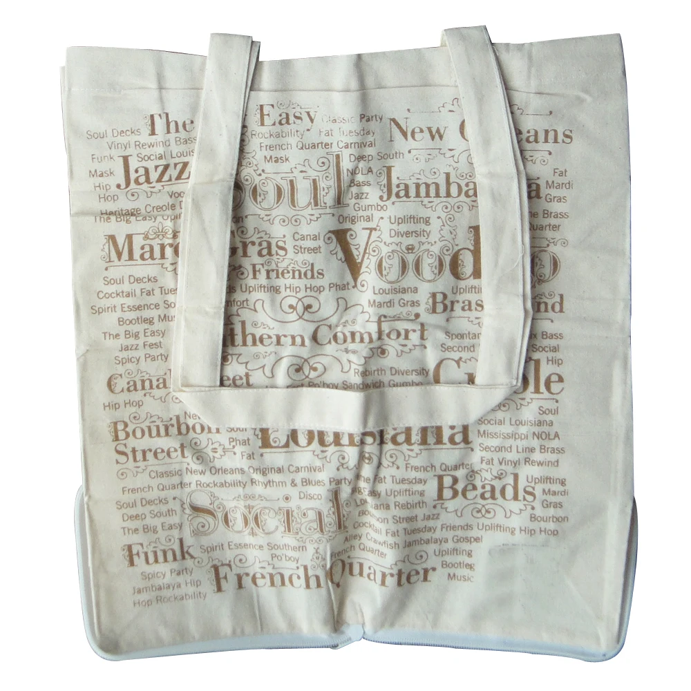 Custom Eco Friendly Recycled Foldable Cotton Canvas Shopping Tote Bag With Logo, Natural color
Custom Eco Friendly Recycled Foldable Cotton Canvas Shopping Tote Bag With Logo, Natural color