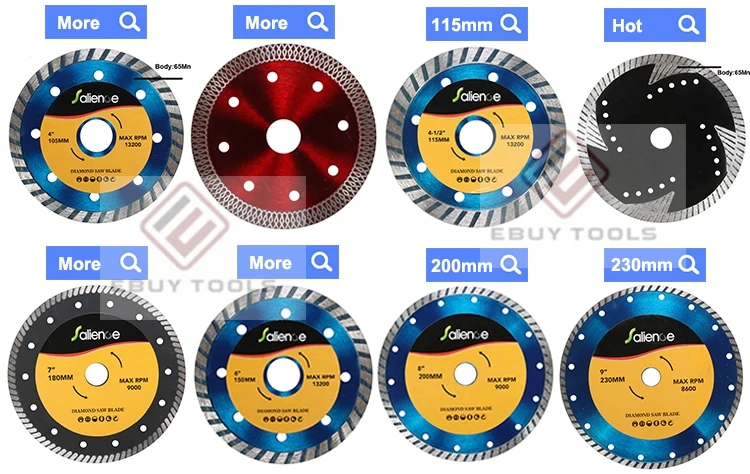 Inch Mm Turbo Circular Diamond Saw Blade Disc For Cutting Marble