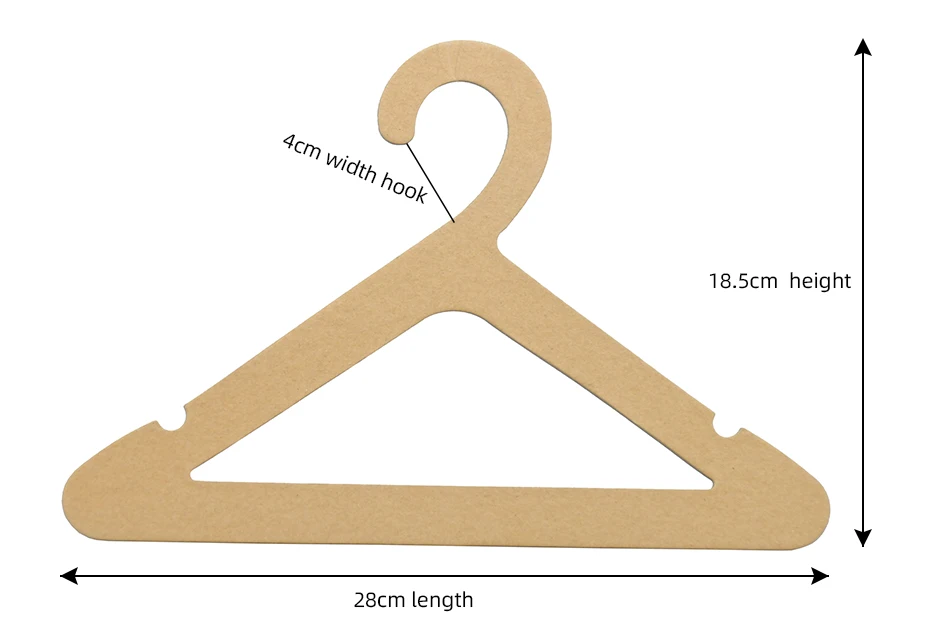Custom ECO-friendly Paper Recyclable Cardboard Hangers fancy clothes/ scarf hanger