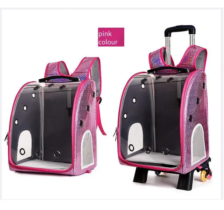 Wholesale Pet Carriers Backpack Heavy Duty Dog Cats Travel Rolling Carrier with Double WheelsNew hot-selling pet carrying bag
Wholesale Pet Carriers Backpack Heavy Duty Dog Cats Travel Rolling Carrier with Double WheelsNew hot-selling pet carrying bag