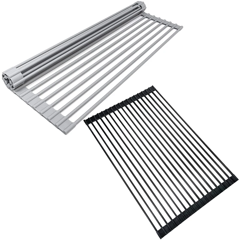 Custom wholesale factory wholesale silicone foldable dish draining rack, Grey custom color
Custom wholesale factory wholesale silicone foldable dish draining rack, Grey custom color