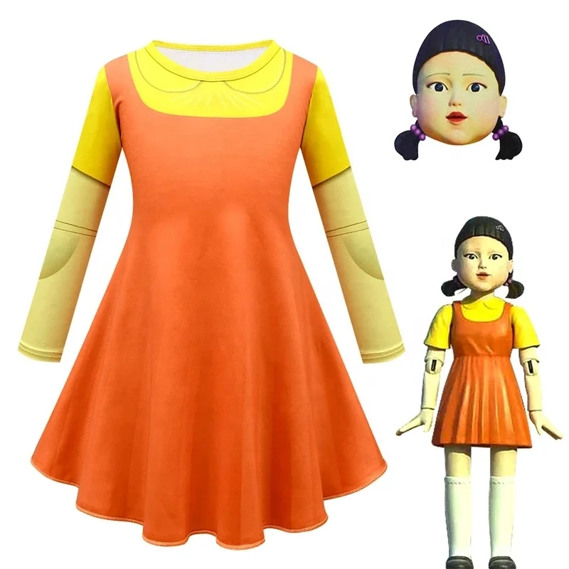 TV Squid Game Round Six Cosplay Costumes Halloween 123 Wooden Man Girl Game Dress Adult Christmas Clothing, Customized color
TV Squid Game Round Six Cosplay Costumes Halloween 123 Wooden Man Girl Game Dress Adult Christmas Clothing, Customized color