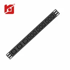 Single phase PDU 220V 12 Port IEC C13 & C19 Rack mount Power Distribution Unit