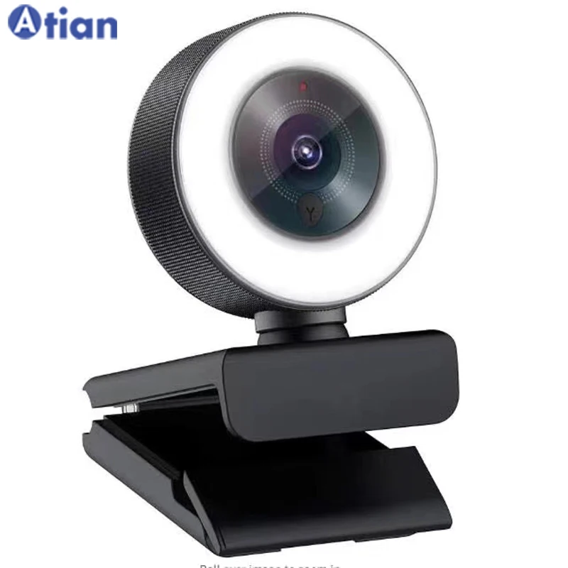 50% Off 360 Rotation Microphone Computer PC Camera Live Stream Auto Focus HD 1080P Webcam With Ring Light, Black
50% Off 360 Rotation Microphone Computer PC Camera Live Stream Auto Focus HD 1080P Webcam With Ring Light, Black