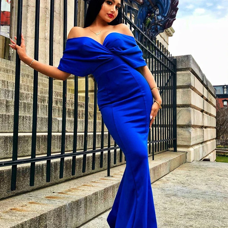 TOB 2020 Women Sexy V Neck Off The Shoulder Evening Gown Fishtail Maxi Dress JZ116
TOB 2020 Women Sexy V Neck Off The Shoulder Evening Gown Fishtail Maxi Dress JZ116