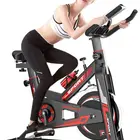 Indoor Exercise Bike Spin Bicycle 55lb Indoor Fitness Gym Equipment Weight Loss