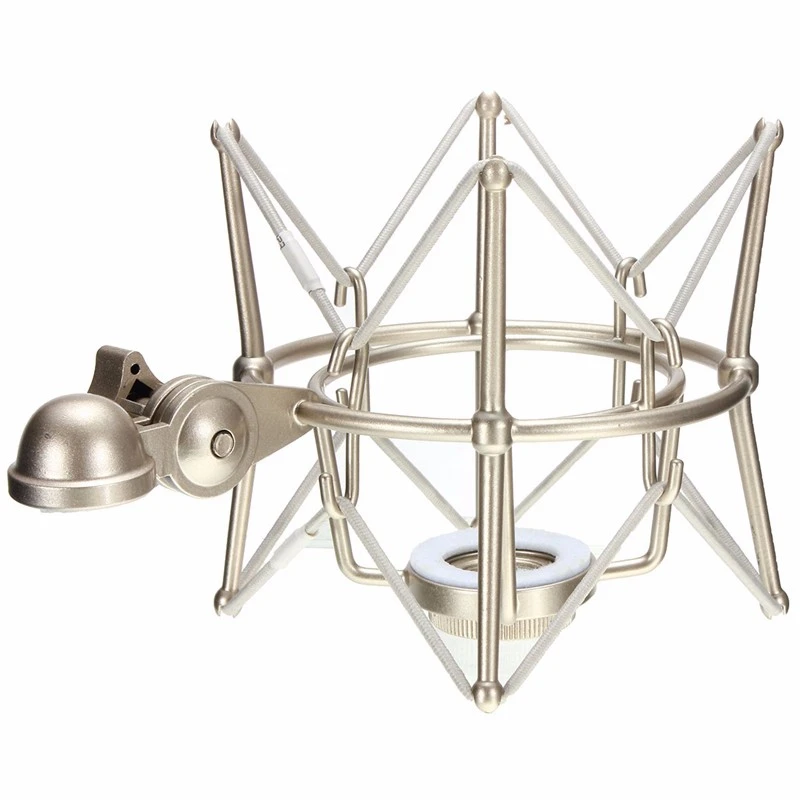 U87 Recording Studio Metal Shockmount Clip Suspension Spiders Bracket Stand Shock Mount for Broadcast Computer Mic Holder, Black
U87 Recording Studio Metal Shockmount Clip Suspension Spiders Bracket Stand Shock Mount for Broadcast Computer Mic Holder, Black