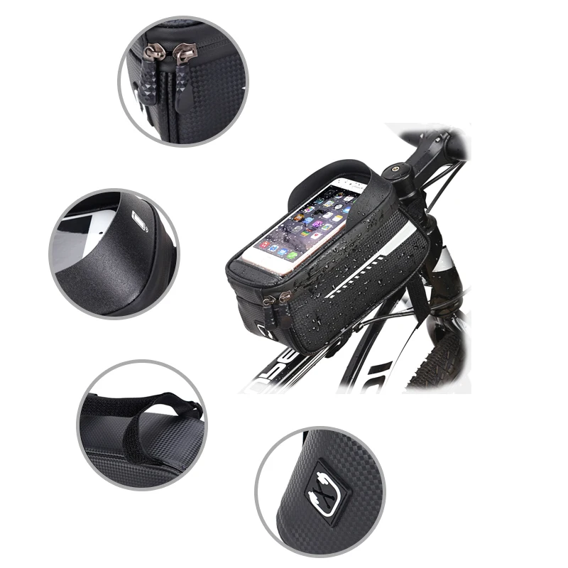 Phone Case Rainproof Touch Screen Bolsa Para Bicicleta Waterproof Bicycle Front Bags, Black
Phone Case Rainproof Touch Screen Bolsa Para Bicicleta Waterproof Bicycle Front Bags, Black
