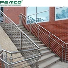 Classical Outdoor Staircase Pipe Banisters House Removable Stainless Steel Handrail Stair Railing Tube Design
