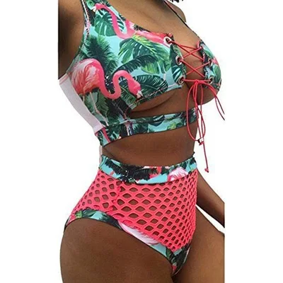 2021 new fashion African print two-piece high waist bikini set mesh breathable swimwear ladies thong Brazilian bikini
2021 new fashion African print two-piece high waist bikini set mesh breathable swimwear ladies thong Brazilian bikini