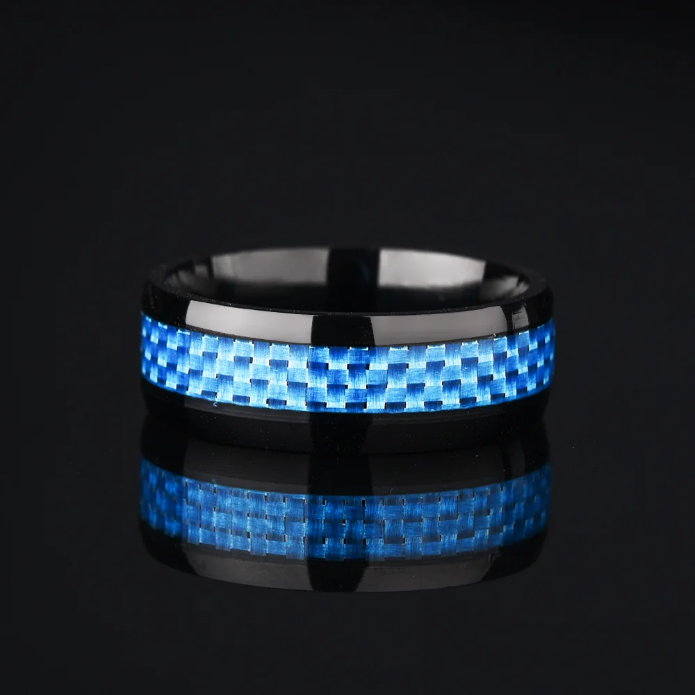 style black stainless steel inlaid carbon fiber ring men's pure black wrench h ornaments
style black stainless steel inlaid carbon fiber ring men's pure black wrench h ornaments