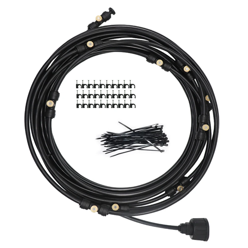 Garden Irrigation Sprayer Misting Cooling System Kit for Patio Watering Irrigation Fog Misting spray Kit 6 M-18 M, Black
Garden Irrigation Sprayer Misting Cooling System Kit for Patio Watering Irrigation Fog Misting spray Kit 6 M-18 M, Black