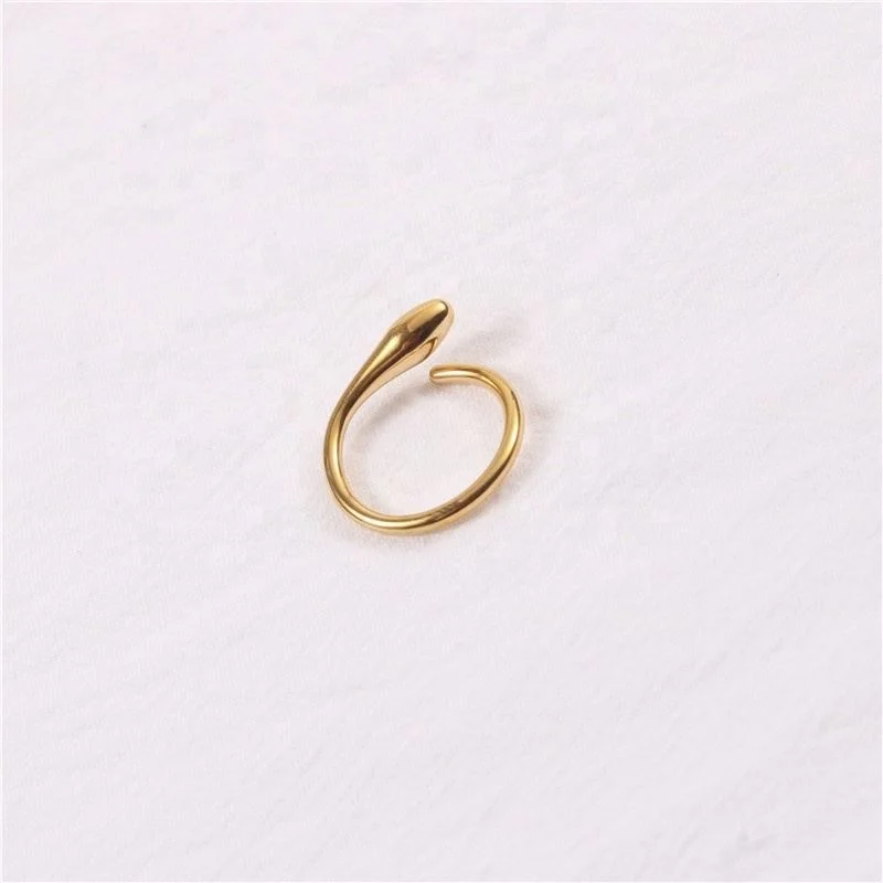 High End Trendy Tarnish Free 18K Gold Plated Jewelry Wholesale Snake Stainless Steel Rings Women Rings
High End Trendy Tarnish Free 18K Gold Plated Jewelry Wholesale Snake Stainless Steel Rings Women Rings
