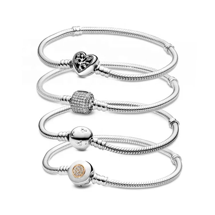 Wholesale price 925 sterling silver classic snake bracelet suitable for original Pandora charm charm bracelet jewelry
Wholesale price 925 sterling silver classic snake bracelet suitable for original Pandora charm charm bracelet jewelry