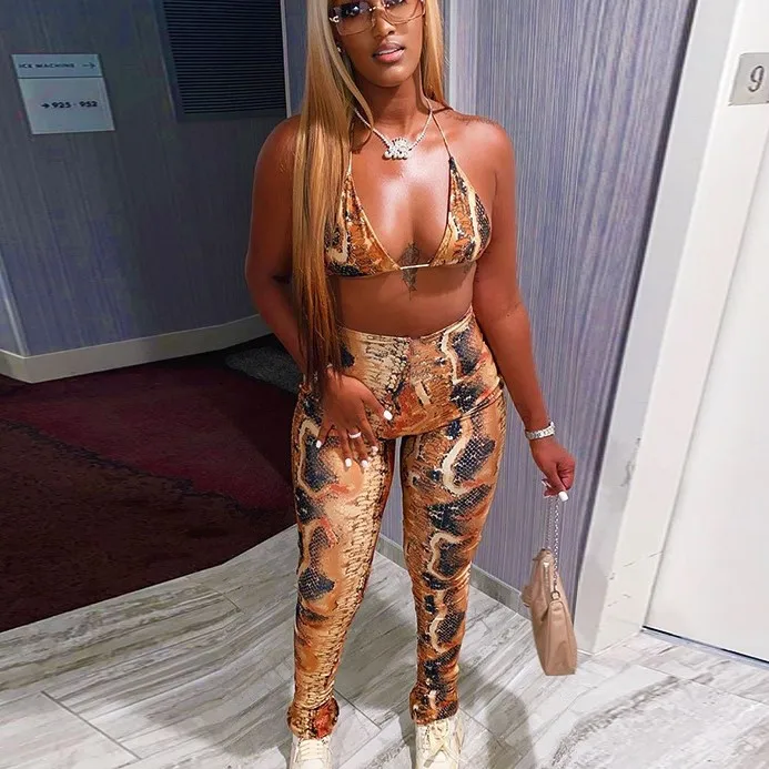Printed Halter Tank Top With Trousers Women Animal Print 2 Piece Set Long Pants And Camisole Sets -PT, Light orange,blue,purple,orange
Printed Halter Tank Top With Trousers Women Animal Print 2 Piece Set Long Pants And Camisole Sets -PT, Light orange,blue,purple,orange