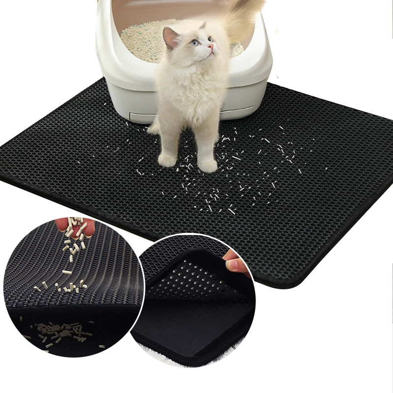 Foldable Clean Double Layer Foldable Environmentally Friendly Anti-slip Washable Litter Mat Cat Litter Pad, Gray,black
Foldable Clean Double Layer Foldable Environmentally Friendly Anti-slip Washable Litter Mat Cat Litter Pad, Gray,black