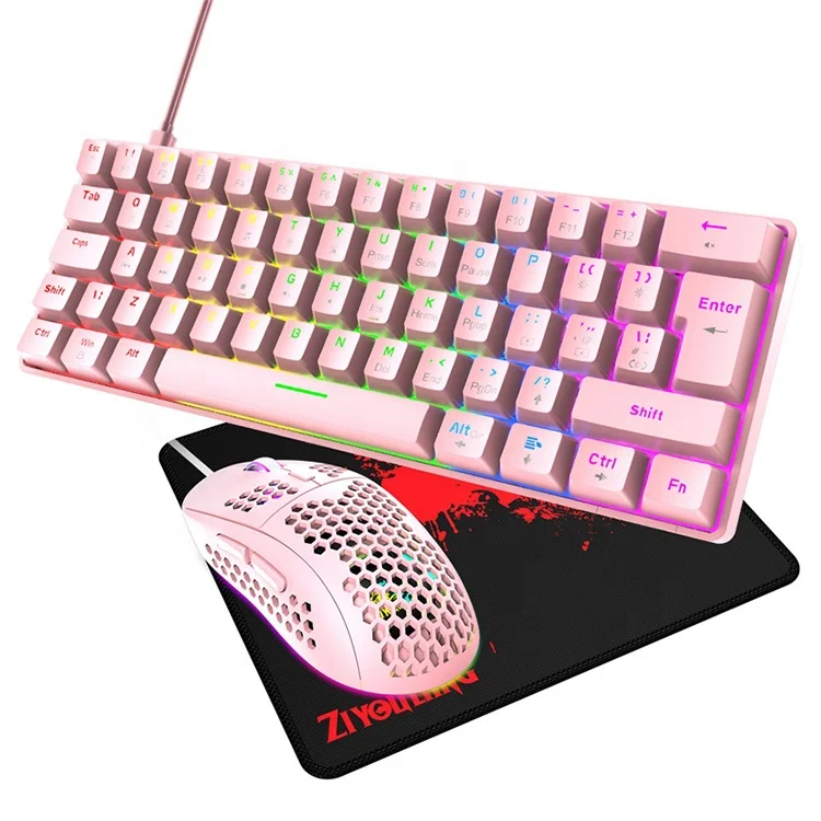 ZIYOU LANG T60 Lightweight 3 In 1 Gaming Combo Wired 62key 60% Gaming Keyboard And Mouse Set
ZIYOU LANG T60 Lightweight 3 In 1 Gaming Combo Wired 62key 60% Gaming Keyboard And Mouse Set