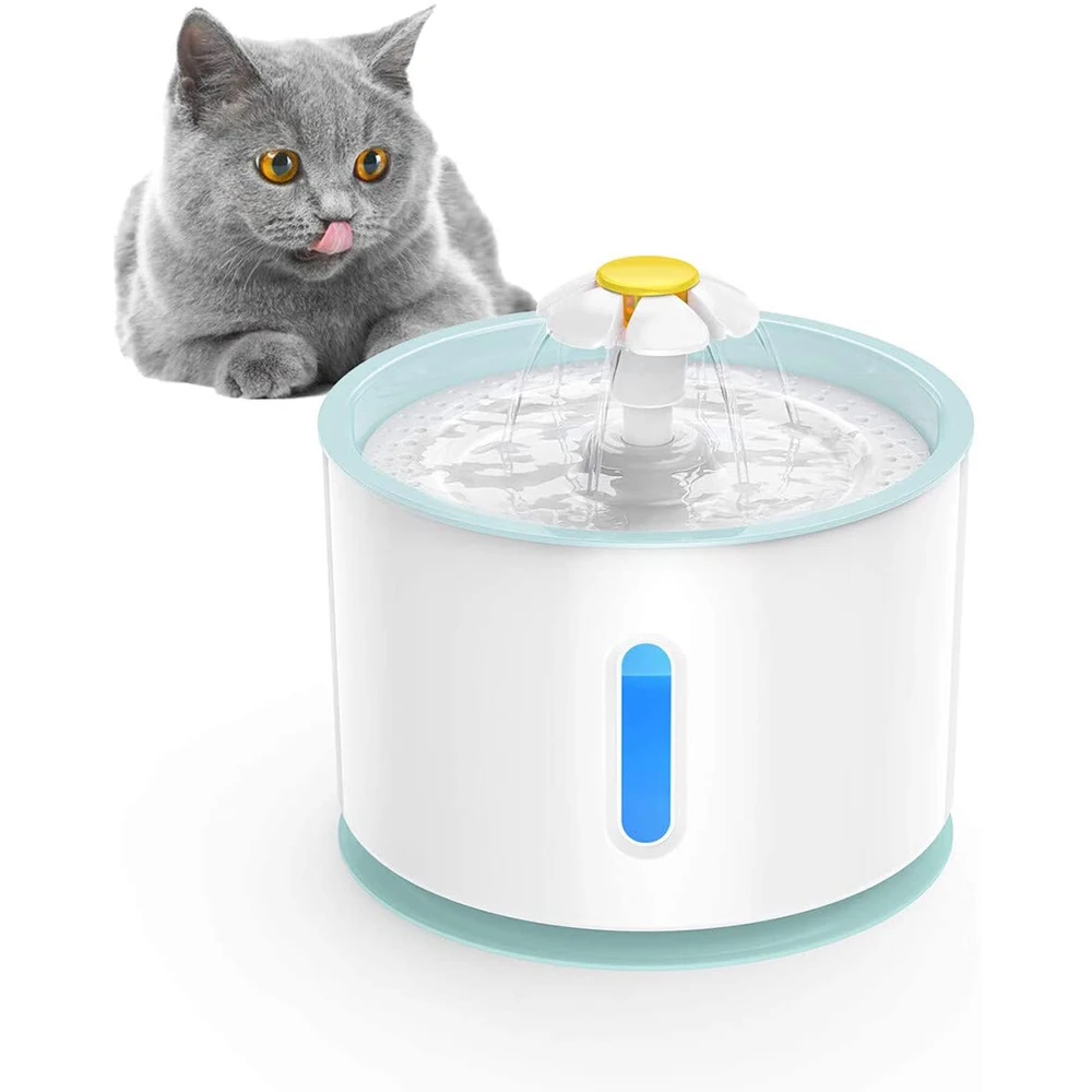 Robotcube LED Pet Fountain 80oz 2.4L Automatic Cat Water Fountain Dog Water Dispenser, Blue, gray
Robotcube LED Pet Fountain 80oz 2.4L Automatic Cat Water Fountain Dog Water Dispenser, Blue, gray