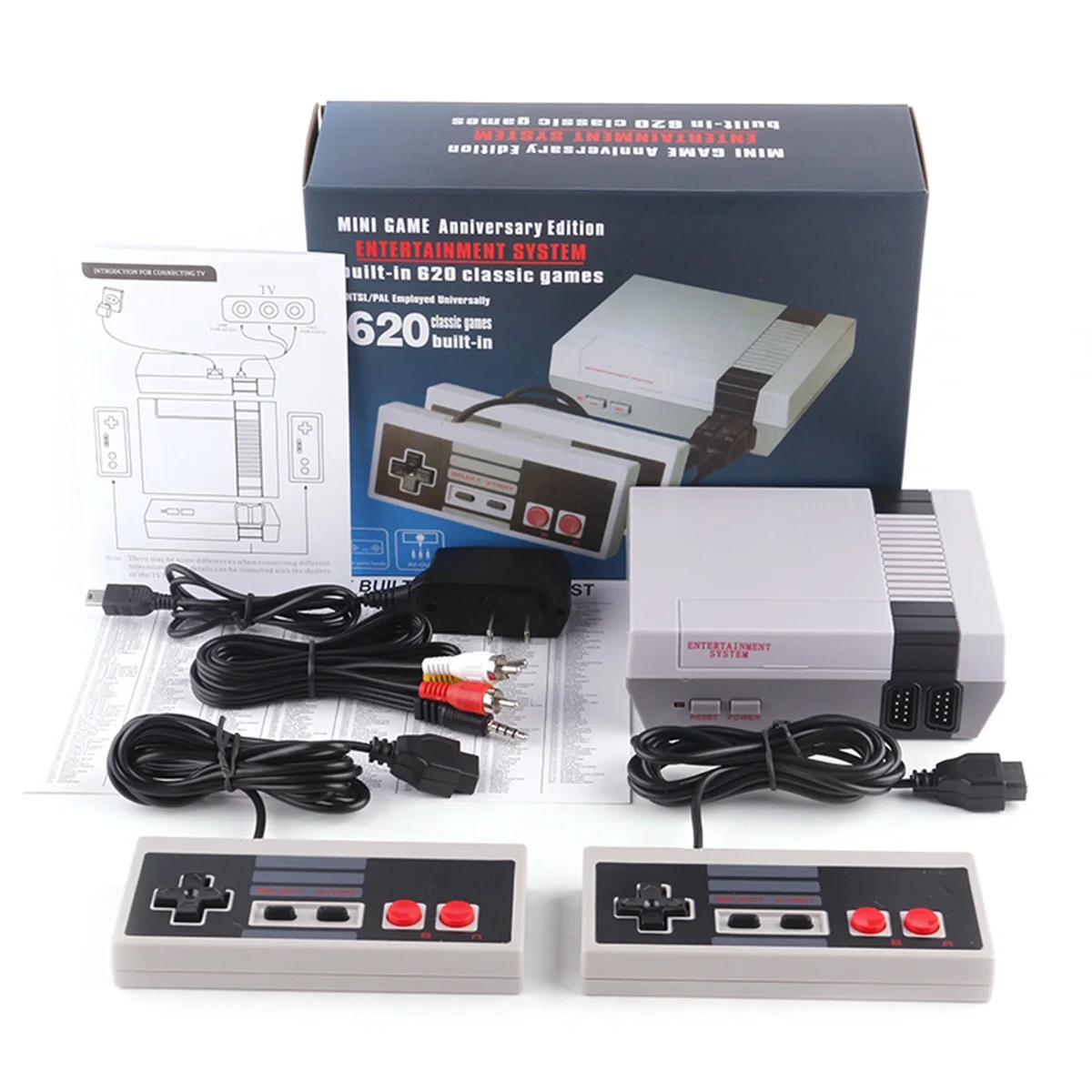Retro classic handheld mini TV handheld game console video game, built-in 620 different built-in games suitable for players kids
Retro classic handheld mini TV handheld game console video game, built-in 620 different built-in games suitable for players kids